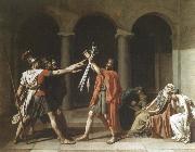 Jacques-Louis  David oath of the horatii Spain oil painting artist